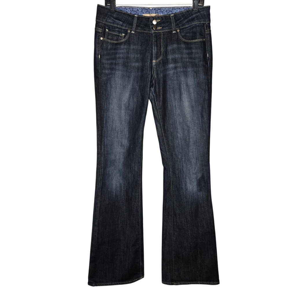 PAIGE Premium Denim Hidden Hills Bootcut Flare Jeans Dark Wash Y2K 29